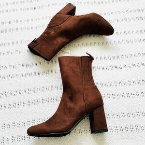 Altar'd State Rich Brown Heeled Ankle Boots